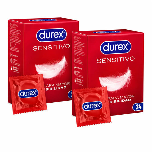 Durex Pack -kondomit, erittäin ohuet, Sensitivo Suave, 24 x 2