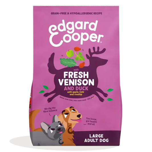 Edgard & Cooper Large Adult Dog Food With Fresh Venison & Duck , 12 kg