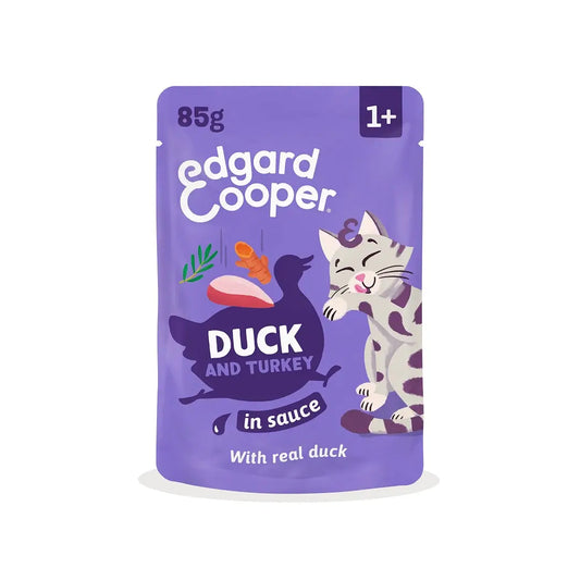 Edgard & Cooper Ankka & Kalkkuna kastikkeessa, aikuisille, 12 x 85 g