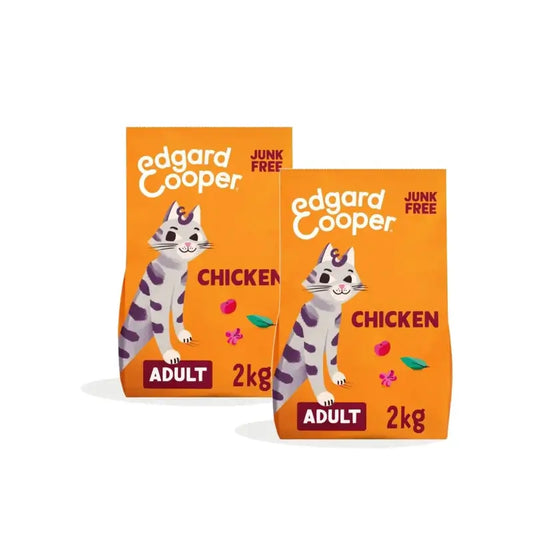 Edgard & Cooper -kissanruoka aikuisille kissoille, kana, 2 x 2 kg:n pakkaus