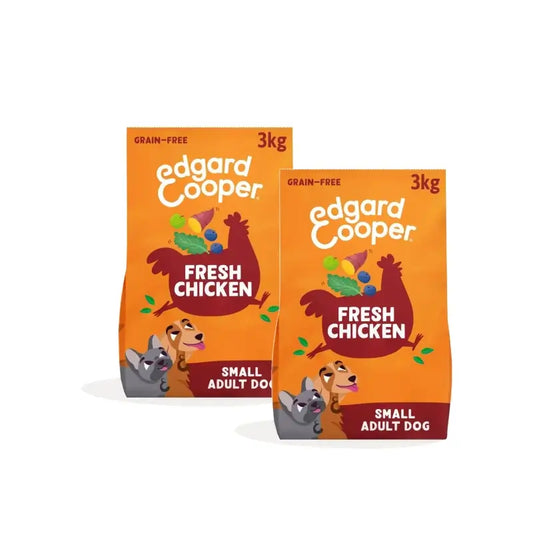 Edgard & Cooper -koiranruoka aikuisille koirille, Mini Chicken, 2 x 3 kg:n pakkaus