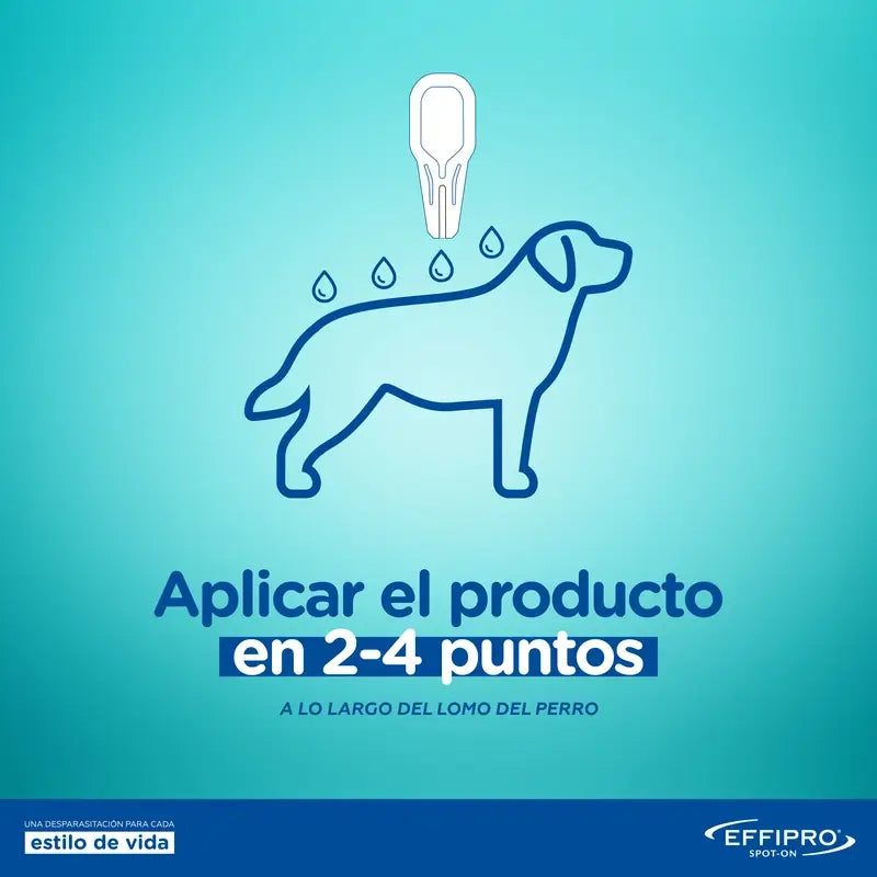 Effipro 402 mg Spot-On, suuret koirat (+40 kg), 4 pipettia