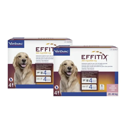 Effitix L -loislääke suurille koirille (20–40 kg), 2 kpl:n pakkaus