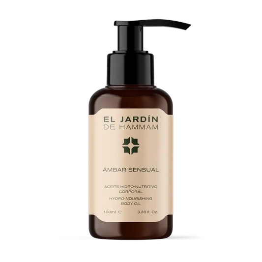 El Jardín De Hammam Sensual Amber -kosteuttava ja ravitseva vartaloöljy, 100 ml