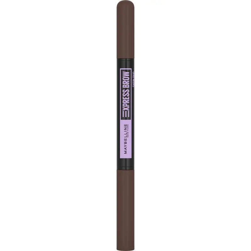 Maybelline New York Express Brow Satin Duo -automaattinen kulmakynä 04 Dark Brown