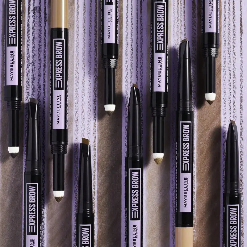Maybelline New York Express Brow Satin Duo -automaattinen kulmakynä 04 Dark Brown