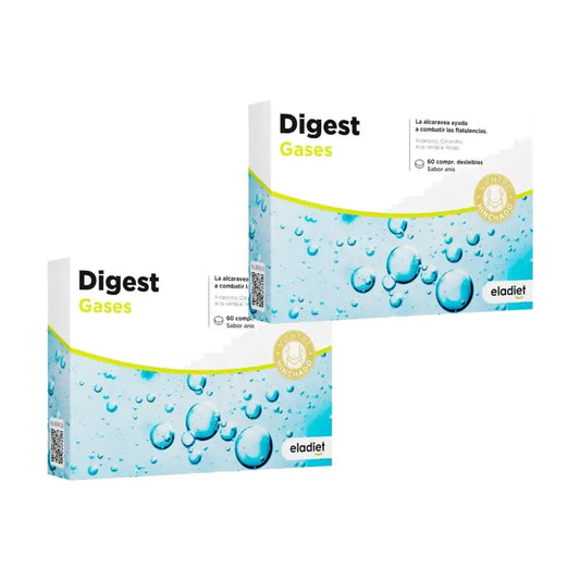 Eladiet Digest Gases (Aero), 2 x 60 tablettia sisältävä pakkaus