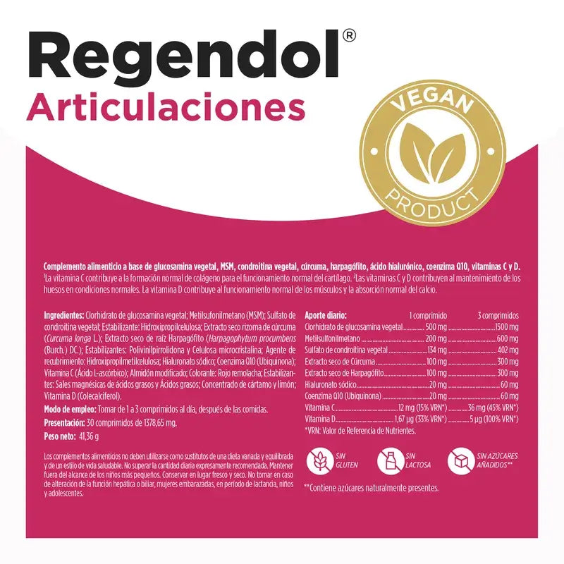 Eladiet Regen & Dol Amp Vegan, 30 tablettia