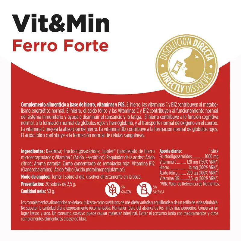 Eladiet Vit&Min Ferro Forte, 20 annospussia