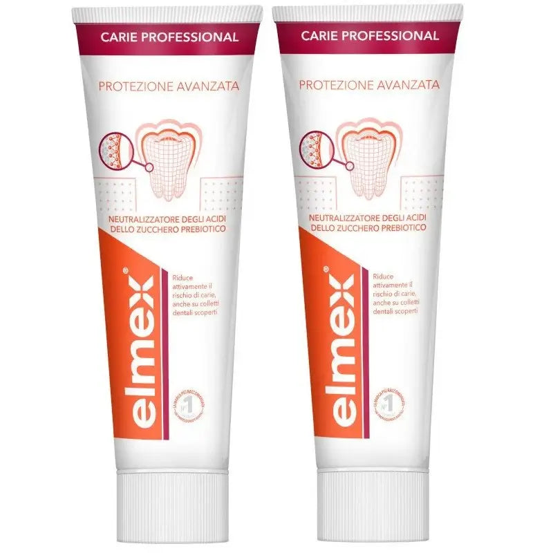 Elmex Karies Protection -hammastahna, pakkaus, 2 x 75 ml