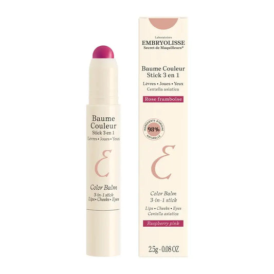 Embryolisse Baume Couleur Stick 3-in-1 Framboise, 2,5 g