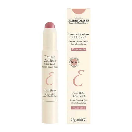 Embryolisse Baume Couleur Stick 3-in-1 Rose Nude, 2,5 g