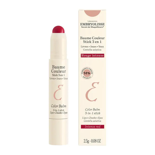 Embryolisse Baume Couleur Stick 3-in-1 Rouge Intense, 2,5 g