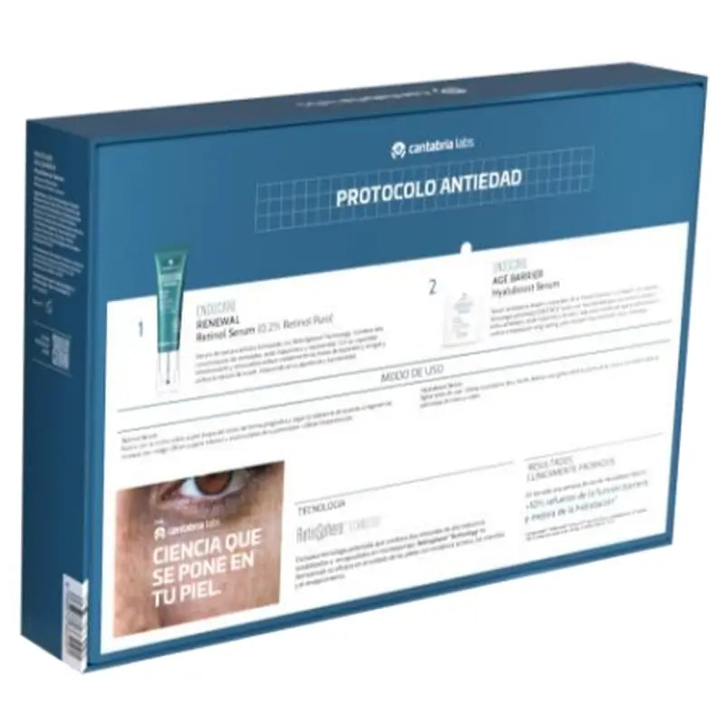 Endocare Retinol Renewal -pakkaus: Retinol-seerumi 30 ml + Age Barrier Hyaluboost, 30 ml