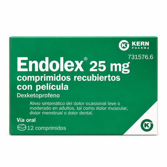 Endolex 25 mg, 12 tablettia