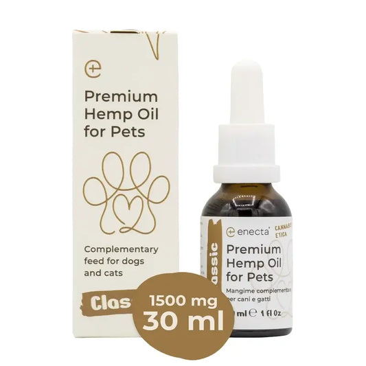 Enecta Hamppuöljy lemmikeille 1500 mg, 30 ml