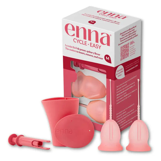 Enna Cycle Easy, koko M – 2 kuppia + sterilointilaatikko + asetin