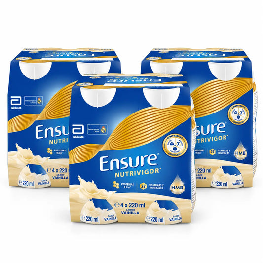 Ensure Nutrivigor vaniljapirtelö, 12 x 220 ml:n pakkaus