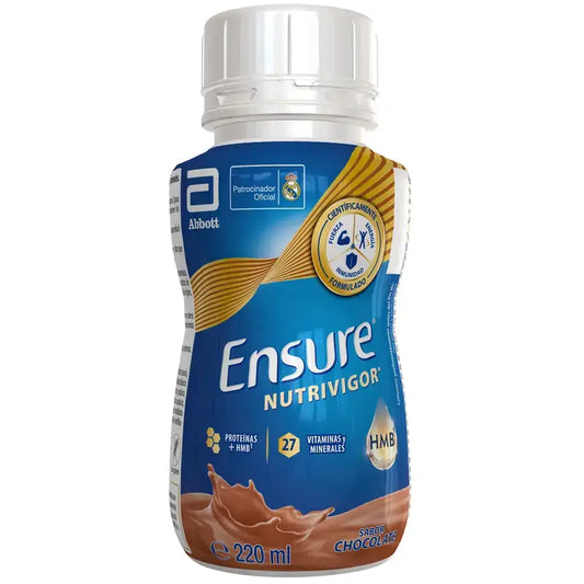 Ensure Nutrivigor suklaajuoma aikuisille, 4 pulloa à 220 ml