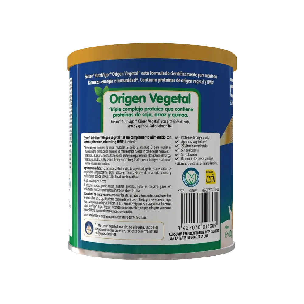 Ensure Nutrivigor kasviperäinen, mantelinmakuinen, aikuisille, 400 g
