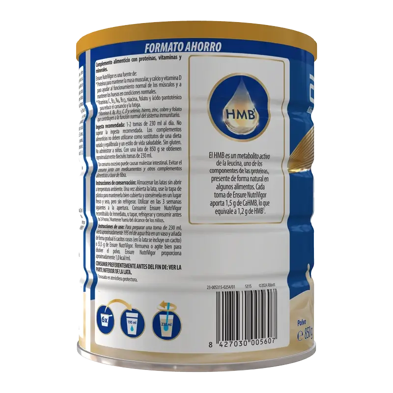 Ensure Nutrivigor Vanilja Aikuisille, 850 g