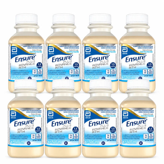Ensure Plus Advance R.T.H 8 R.T.H Vanilja, 8 x 500 ml