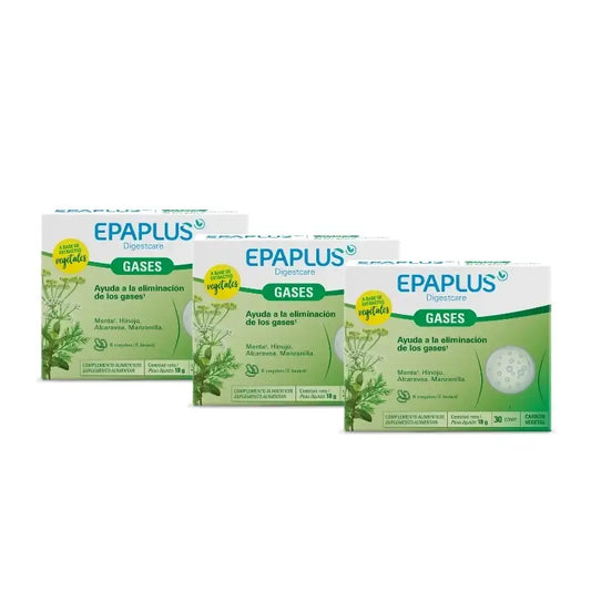 Epaplus Digestcare Gases 30 tablettia, 3 pakkausta