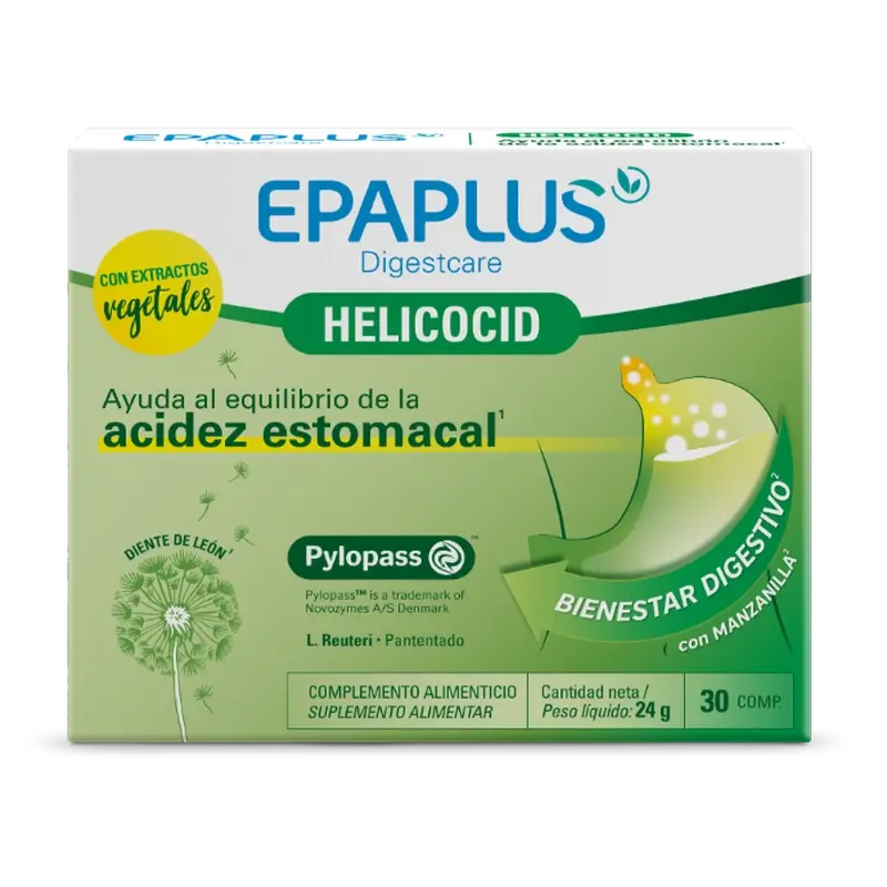 Epaplus Digestcare Helicocid, 30 tablettia