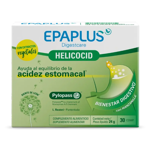 Epaplus Digestcare Helicocid, 30 tablettia