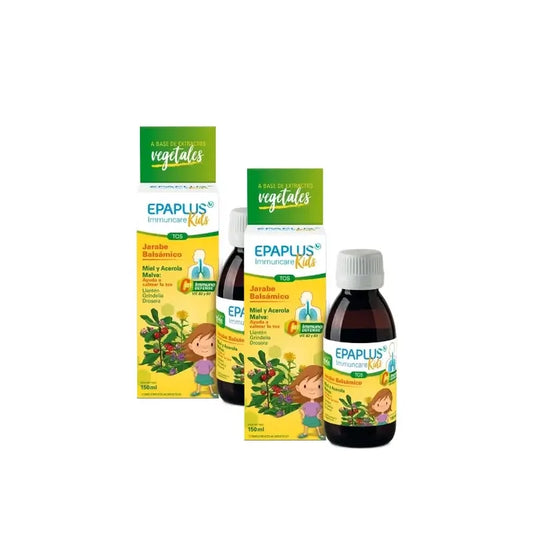 Epaplus Immuncare Lasten yskänsiirappi, vadelma, 150 ml, 2 kpl:n pakkaus