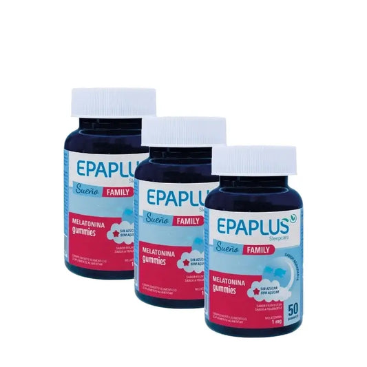 Epaplus Sleepcare Melatonina Gummies Plus 50 kpl, 3 pakkausta
