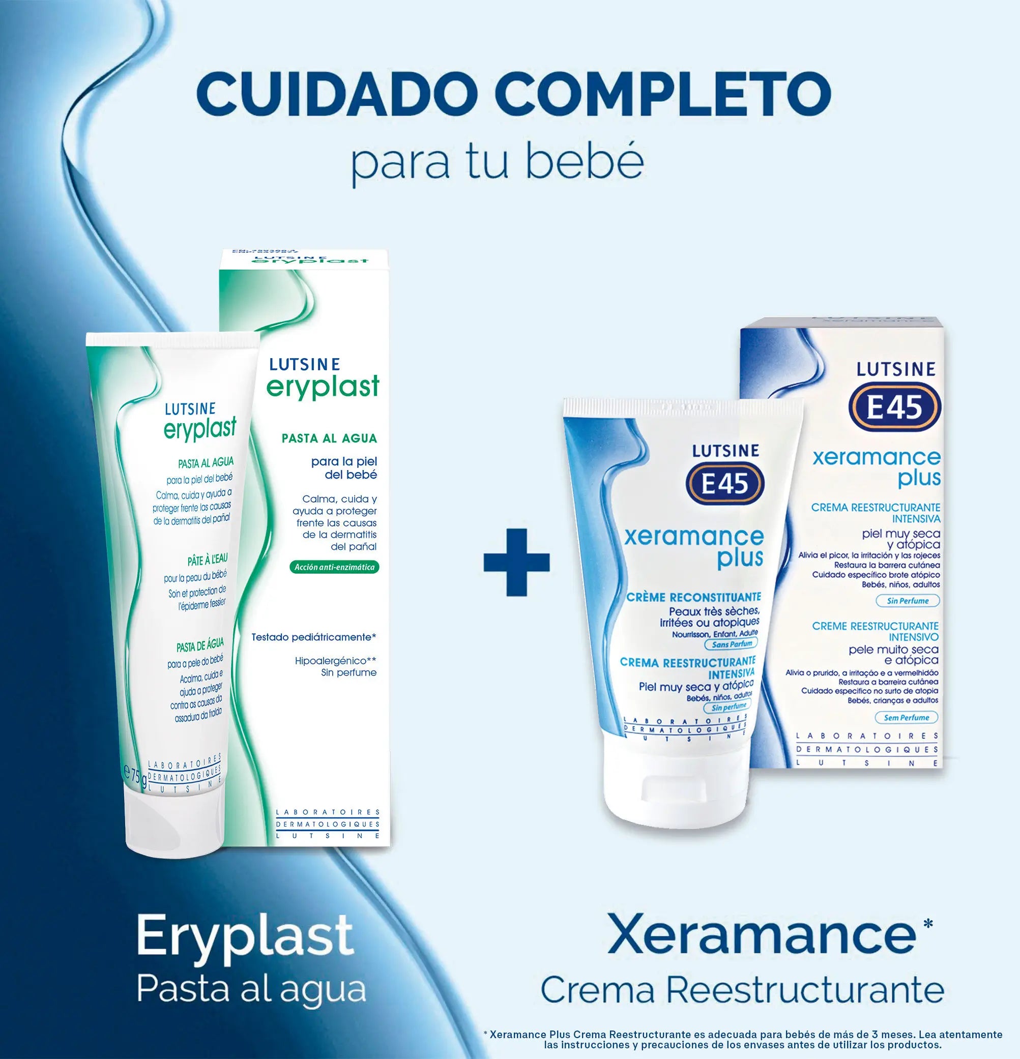 Eryplast Lutsine E45 Vesipohjainen vauvanvaippavoide 2 x 125 g