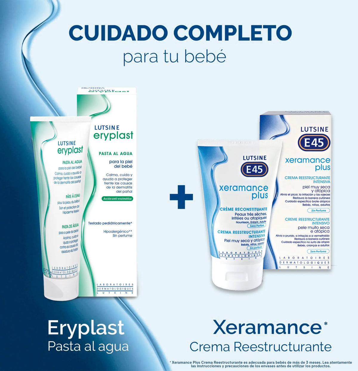 Eryplast Lutsine E45 Vesipohjainen vauvanvaippavoide 2 x 125 g