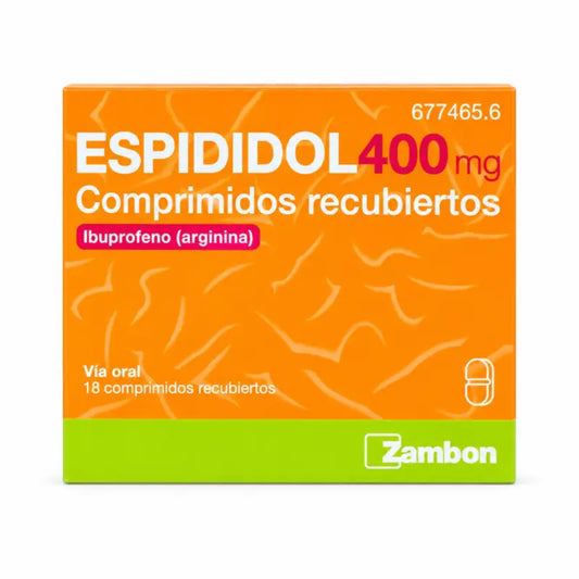 Espididol 400 mg, 18 päällystettyä tablettia