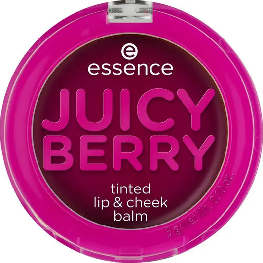 Essence Juicy Berry -värillinen huulivoide ja poskipuna, violetti, 3 g