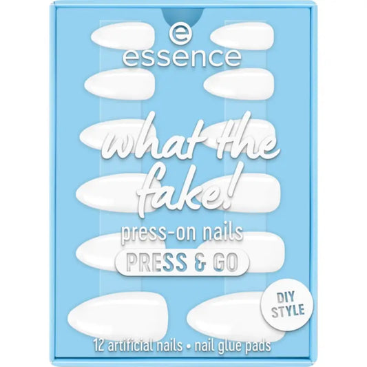 Essence What The Fake! Press & Go 02 -tekokynnet, 12 kpl