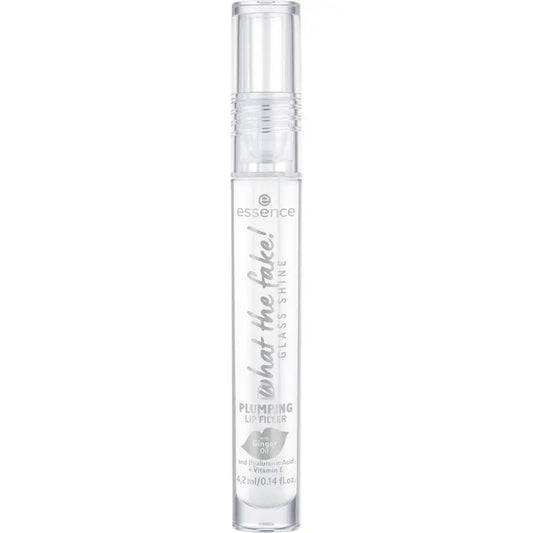 Essence What The Fake! Volumisoiva huulikiilto Glass Shine, läpinäkyvä, 4,2 ml
