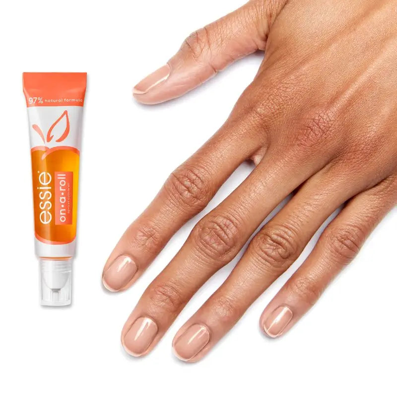 Essie On A Roll Apricot -kosteuttava öljy kynsille ja kynsinauhoille.