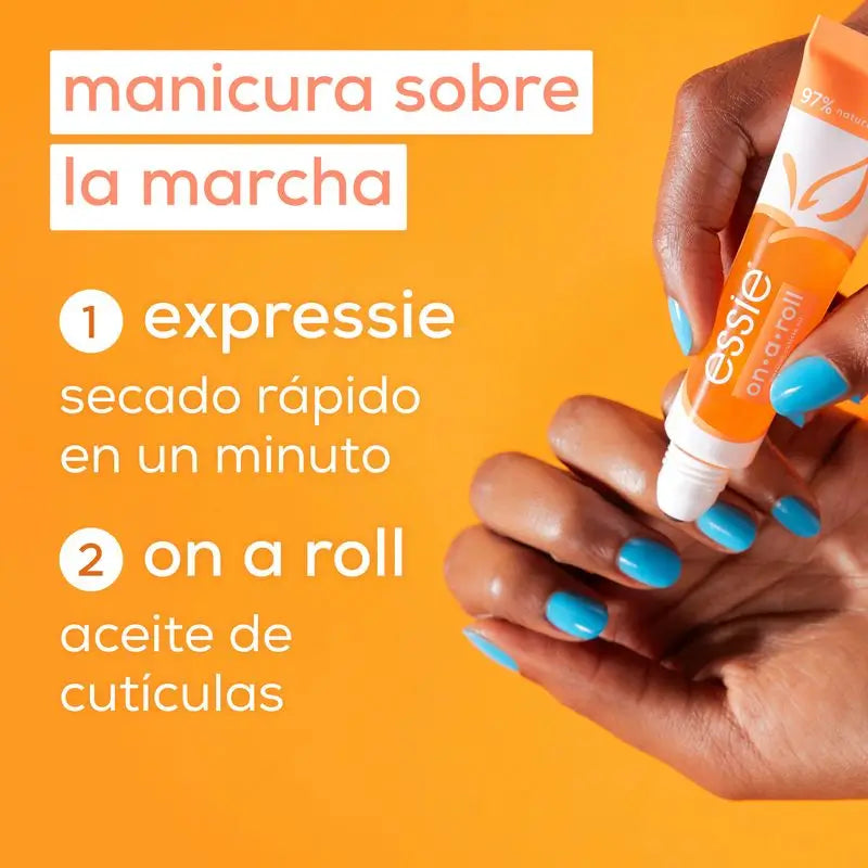 Essie On A Roll Apricot -kosteuttava öljy kynsille ja kynsinauhoille.