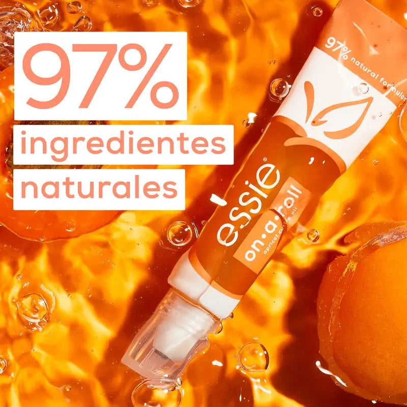 Essie On A Roll Apricot -kosteuttava öljy kynsille ja kynsinauhoille.