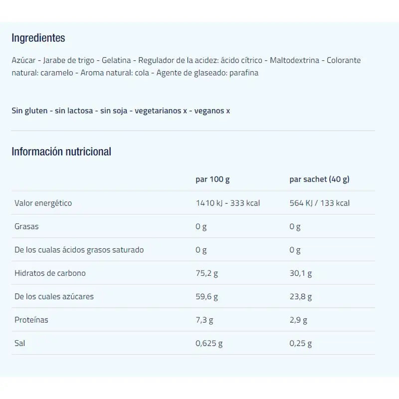 Etixx Sport Gummies Cola 12 kpl 