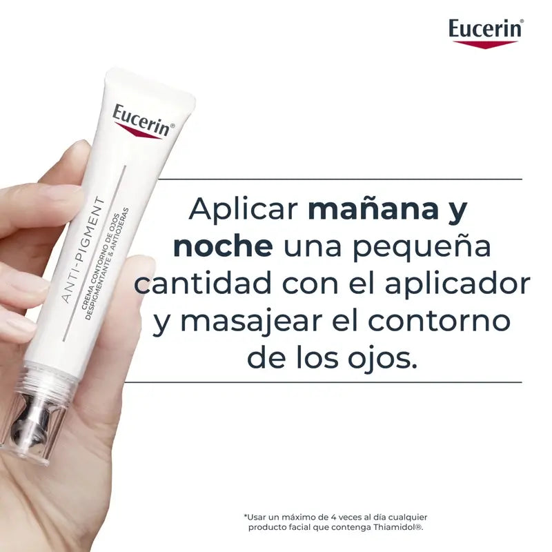 Eucerin Anti-Pigment -silmänympärysvoide pigmenttimuutosten ja tummien silmänalusten hoitoon, 15 ml