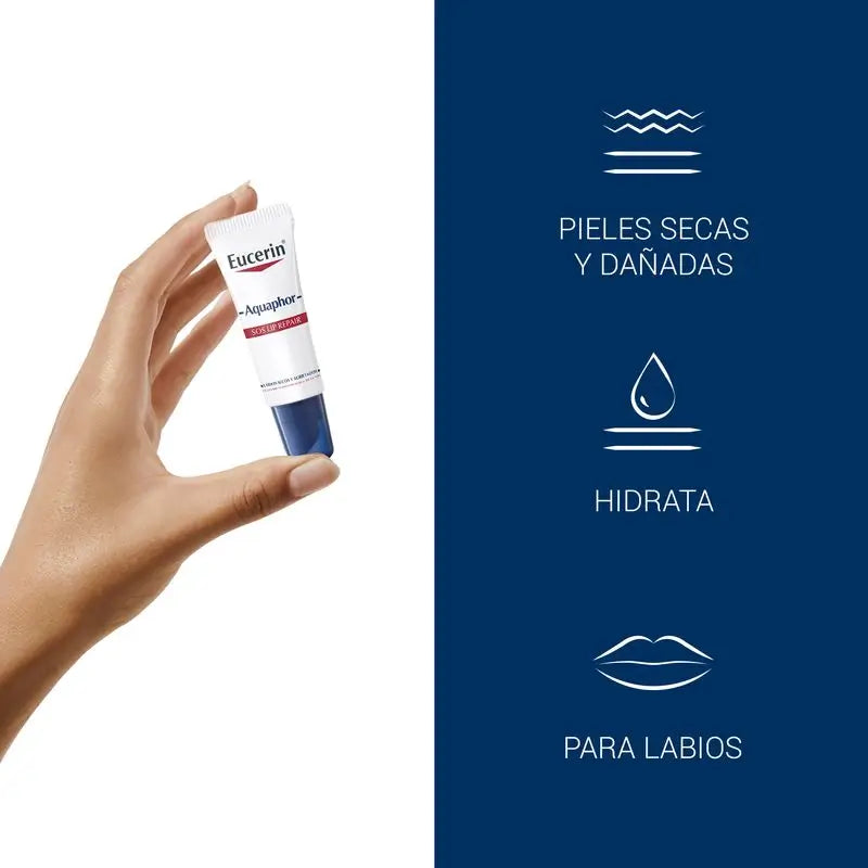 Eucerin Aquaphor SOS -huulivoide, 10 ml