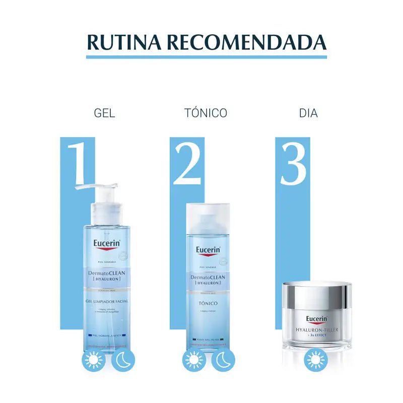 Eucerin DermatoCLEAN Hyaluron -kasvopuhdistusgeeli, 200 ml