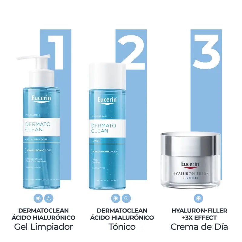 Eucerin Dermatoclean kasvojen puhdistusvesi, 200 ml