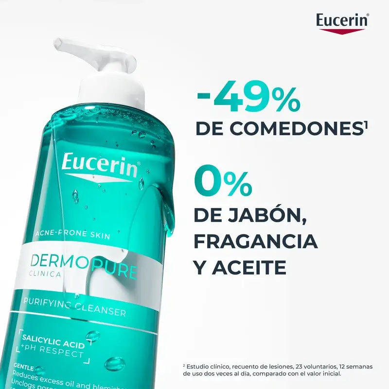 Eucerin Dermopure Oil Control -kasvopuhdistusgeeli, 200 ml
