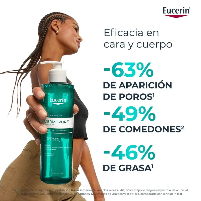 Eucerin Dermopure Oil Control -kasvopuhdistusgeeli, 200 ml