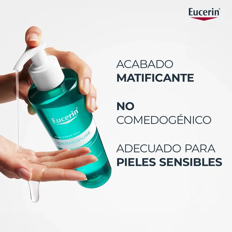 Eucerin Dermopure Oil Control -kasvopuhdistusgeeli, 200 ml