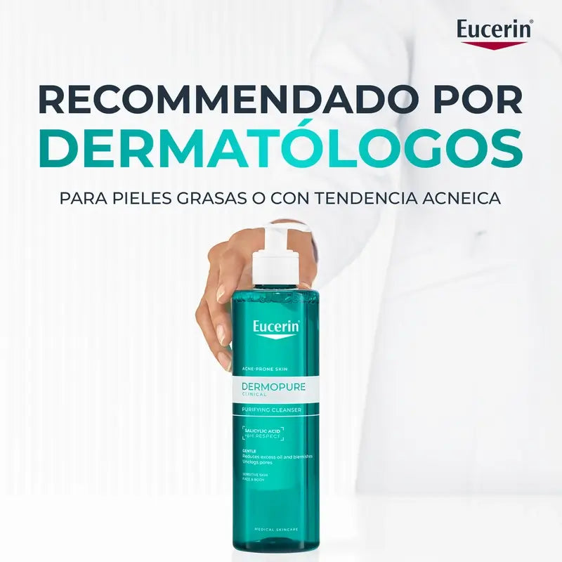 Eucerin Dermopure Oil Control -kasvopuhdistusgeeli, 200 ml