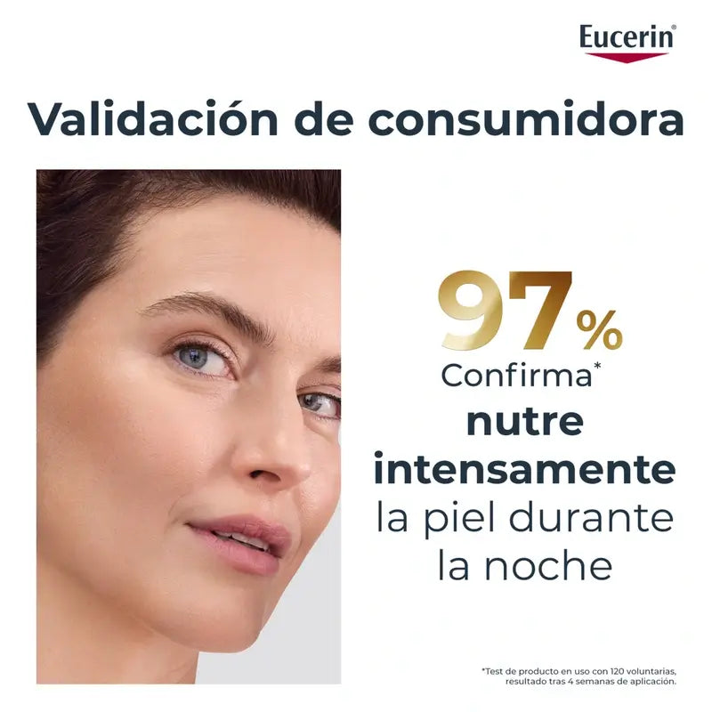 Eucerin Hyaluron Filler + Elasticity -yövoide, jossa on hyaluronihappoa, 50 ml